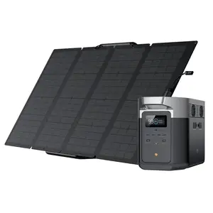 Top Quality Eco-Flow DELTA Max 2000 2016Wh Portable Power Station with Solar Panels