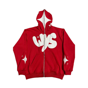 Venta al por mayor personalizado bordado Puff impresión Sudadera con capucha para los hombres de alta calidad en blanco sudaderas con capucha y sudaderas - Product Image 1