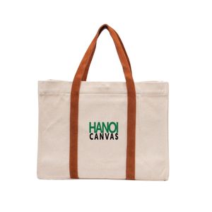 Customized Eco-Friendly Canvas Tote <b>Bag</b> Lightweight Cotton Shoulder <b>Bag</b> Custom Logo Versatile <b>Reusable</b> <b>Shopping</b> <b>Bag</b> Vietnam OEM - Product Image 2