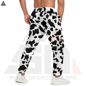 Pantalons décontractés pour hommes en toile respirante, neufs, en gros, pantalons de sport, pantalons de course, taille élastique, 100% coton, lavés, sublimation - Product Image 3