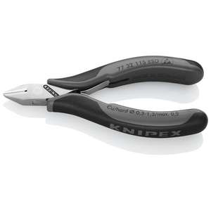 Cortador Diagonal Knipex Electronics con Acabado Pulido Espejo, Empuñaduras Multicomponentes y Punta Afilada - Product Image 1