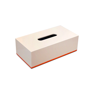 Caja de pañuelos de cuero para decoración del hogar de lujo moderna de colores en todas las formas, madera acrílica para servilletas y almacenamiento para uso en el inodoro - Product Image 3