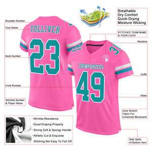 Camiseta de fútbol americano de diseño avanzado, uniforme ligero personalizado, ropa deportiva de secado rápido para jóvenes y entrenamiento profesional - Product Image 4