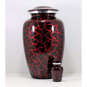 Fabricant direct de haute qualité moderne urne en laiton personnalisé imprimé Floral adulte crémation coulée qualité métal Souvenir funéraire - Product Image 5