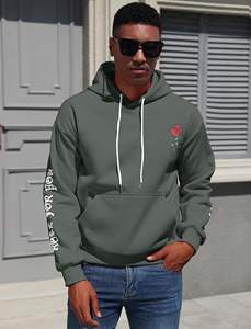 เสื้อฮู้ดโอเวอร์ไซส์ผ้าฝ้ายผ้าฟลีซแบบสตรีทแวร์เสื้อมีฮู้ดโอเวอร์ไซส์ - Product Image 4