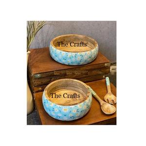 Tazón de madera impreso con diseño maravilloso, tamaño personalizado, forma redonda, tazón para servir sopa a un precio aceptable - Product Image 4