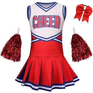 Offre Spéciale uniformes d'entraînement de cheerleading personnalisés tenues de pom-pom girl OEM avec ensembles imprimés et sublimés de style maille - Product Image 1