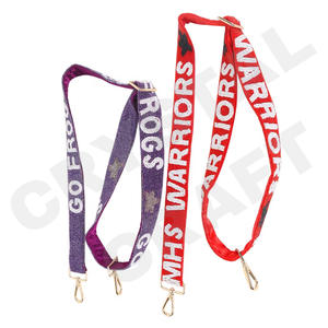 Go Yankees personalizado oro blanco semilla cuentas bolsa correas 'Hook Em Horns' accesorio de moda correa de monedero con cuentas - Product Image 6