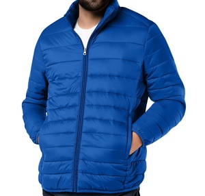Veste matelassée d'hiver pour homme avec logo personnalisé, nouvelle collection, col zippé, vêtement d'extérieur, veste matelassée pour homme - Product Image 3