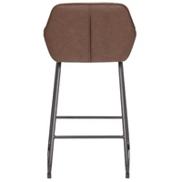 Tabouret de bar industriel personnalisé en velours/cuir PU ou cuir véritable, chaise de comptoir pliable avec base métallique durable, idéal pour la maison, le bar ou l'hôtel