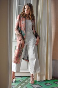 Customized Kanya Libas Two-piece Casual Women's Kaftan Wind Coat Dignified and Elegant Spring Autumn /Linen/Rayon/Cotton - Product Image 2