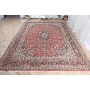 Turkish <b>Runner</b> Rug 0.8x12.6 ft, <b>Red</b> Floral Vintage Wool Rug - Product Image 1