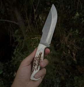 Couteau à lame fixe de haute qualité, acier à haute teneur en carbone, couteau de chasse, couteau de poche d'extérieur, étui, facile à tenir, ensemble de couteaux Damas, OEM - Product Image 4