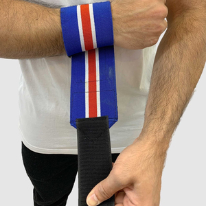 Super septiembre logotipo personalizado gimnasio muñequera 18 \ "transpirable algodón Cruz muñequera para levantamiento de pesas al por mayor - Product Image 6