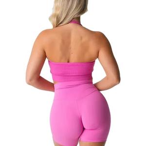 Sujetador Deportivo de Yoga para Mujer, Push-Up, Soporte Alto, Transpirable, 100% Algodón, Diseño Simple, Talla Personalizable, Talla Grande - Product Image 5