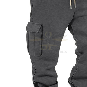 Pantalon de survêtement pour hommes avec cordon de serrage et logo personnalisé en gros pantalon de survêtement pour hommes avec impression de logo personnalisé - Product Image 6