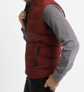 Veste sans manches sans capuche Veste à bulles Logo personnalisé OEM Haute qualité Imperméable Coupe-vent Veste d'hiver pour hommes avec poches - Product Image 3
