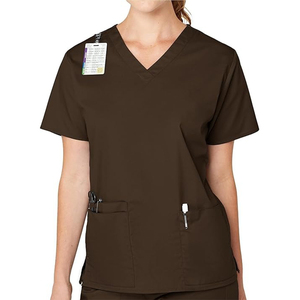 Léger échauffement col en V uniformes naturels vêtements de travail d'infirmière pour femmes vestes de gommage pour l'hôpital meilleure vente - Product Image 4