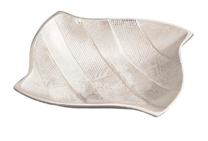 Bandeja decorativa fundida de aluminio Chapado en plata para servir alimentos y herramientas de ensalada Bandeja de servicio de alimentos de material metálico - Product Image 3