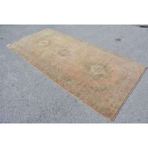 Alfombra turca Vintage verde Beige clásica, 4,6x9,8 pies, área grande, diseño de retazos, Material de lana, respaldo de látex para pasillo y dormitorio - Product Image 2