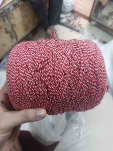 Corde en coton sur mesure sous forme torsadée bicolore à des fins variées et également pour la revente. - Product Image 2