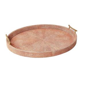 Plateau décoratif fait à la main décoration de table de dîner d'hôtel à la maison salver de service avec plateau à poignée plateau de service en bois - Product Image 3