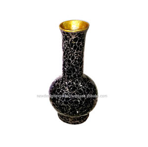 VASE à fleurs en métal de haute qualité, art, mosaïque noir, parfait pour la décoration de la maison, livraison gratuite - Product Image 2