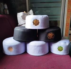 Malaysian Boat Muslim prayer cap red blue <b>green</b> <b>black</b> white Hat for Four Seasons in Bangladesh - Product Image 5
