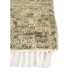 Alfombra de Lana Anudada a Mano Uvenuti Verde AKWL-1664(CS-01) con Patrón Abstracto para Sala de Estar, Rectangular, para Adolescentes, para Pasillo - Product Image 4