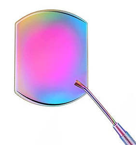 Espejo Cosmético Iluminado para Pestañas con Asas de Acero Inoxidable, Doble Cara y con Aumento - Product Image 5