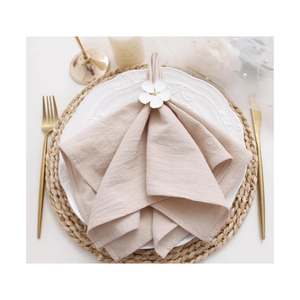 Serviettes en coton beige durable à chevrons, absorption supérieure, couture soignée, conçues pour les restaurants de villégiature et les acheteurs ODM de marques privées - Product Image 5