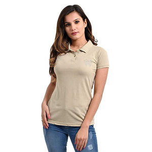 Alta calidad personalizada mujer Casual para Polo camiseta transpirable suave algodón poliéster serigrafía bordado Logo largo - Product Image 1