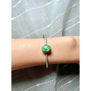 Navajo Handmade Sonoran Mountain Turquoise & Sterling <b>Silver</b> Fashion <b>Cuff</b> <b>Bracelet</b> - Product Image 5