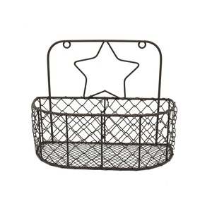 Panier de poule en fer au design classique fait à la main panier de rangement décoratif en fil de fer de cuisine de qualité pour usage domestique - Product Image 5