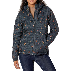 Light-Weight Olive Style <b>Quilted</b> Bomber Jackets\Women <b>Quilted</b> Puffer Bomber Women <b>Velvet</b> Hooded Women Puffer Jacket OEM - Product Image 1