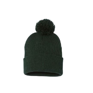 Gorro de Invierno Acrílico 100% con Logotipo Personalizado, Gorro de Punto Hecho a Mano con Borde Dobladillo y Pompón, Estampado de Personajes para Adultos - Product Image 3