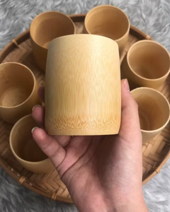 Gobelets en bambou de qualité supérieure, écologiques, réutilisables et au design naturel - Product Image 6