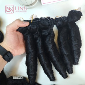 เวียดนาม 100% ผมมนุษย์ Bouncy เกลียวผ้ามัดผมบริสุทธิ์ในราคาขายส่ง - Product Image 2
