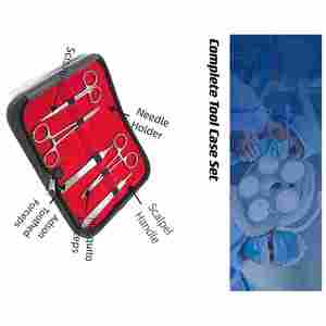 Kit completo de entrenamiento de sutura de alta calidad Diseño OEM con logotipo personalizado Fuente manual Material de acero Precios de fábrica Portaagujas - Product Image 1