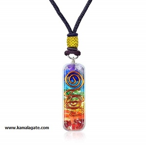Collier pendentif orgonite 7 Chakra Energy avec bobine de cuivre Pendentifs et breloques en orgonite à la mode - Product Image 2