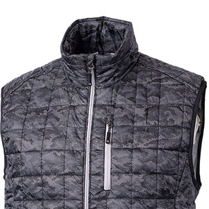 2024 nouveau Design mode hiver personnalisé bouffant hiver corps plus chaud col montant coton hommes gilet sans manches bouffantes vestes - Product Image 4