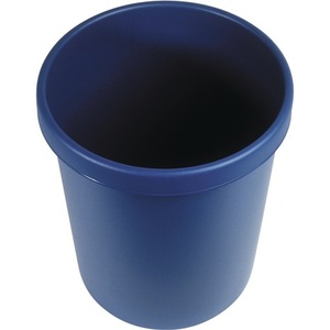 Waste <b>Bin</b> 18L Plastic Wastepaper Basket with Handle Blue HELIT Pack of 6 - Product Image 3