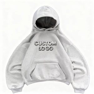 เสื้อฮู้ดดี้คุณภาพสูง ผลิตจากผ้าฝ้าย 100% น้ำหนัก 450gsm 500gsm รับสกรีนโลโก้ส่วนตัว - Product Image 1