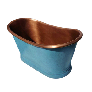 Hermosa bañera hecha a mano de cobre plateado antiguo, decoración de nuevo diseño de Metal de cobre, bañeras elegantes estándar de la mejor calidad - Product Image 2