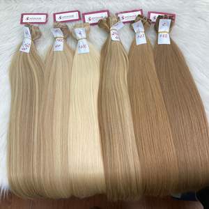 ผมเวียดนามแท้ 100% แบบตรง ไม่ผ่านการแปรรูป คุณภาพสูง จัดเรียงเส้นผมอย่างดี  แบบ Double Drawn Remy  วิกผมทรงลอน สีบาลายาจ - Product Image 6