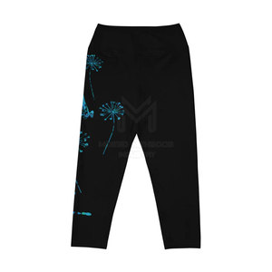High Quality Elastic Active Wear Capri <b>Leggings</b> for Women Quick-Drying Mid Waist Workout Pants for Gym Solid <b>Pattern</b> - Product Image 3