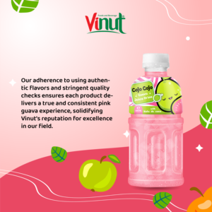 Jus de Goyave avec Nata de Coco Sans Sucre Faible en Matières Grasses VINUT Fabricant de Boissons en Gros du Vietnam - Product Image 4