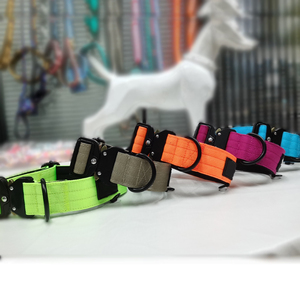 5cm Nylon Combat Métal Boucle Chien Collier et Laisse Ensemble Tactique Hundeleine Schnallen Hundehalsband Mit Griff - Product Image 3