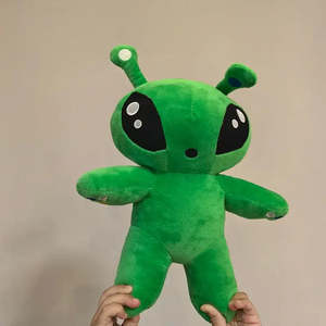 Porte-clés en peluche Alien vert super doux de 30 cm, personnalisable ODM, rembourrage en coton PP, économique - Product Image 3