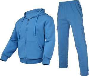 Ensemble de survêtement sportif pour homme, streetwear décontracté, personnalisable, logo imprimé, poids lourd, taille XL et plus, hiver 2025, respirant - Product Image 4